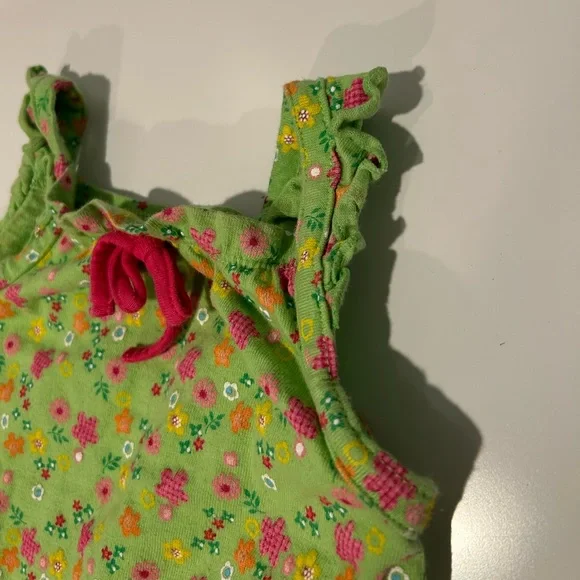 Jumping Beans Green Flower & Fish Romper - Picture 6 of 9